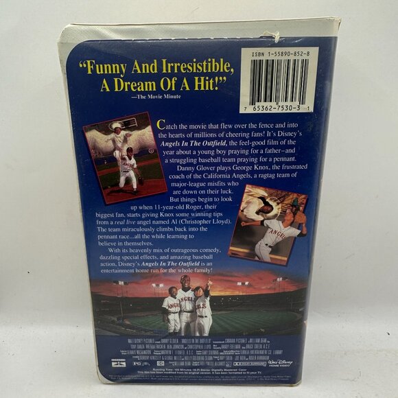 Disneys "Angels In The Outfield" VHS Movie - Picture 2 of 3